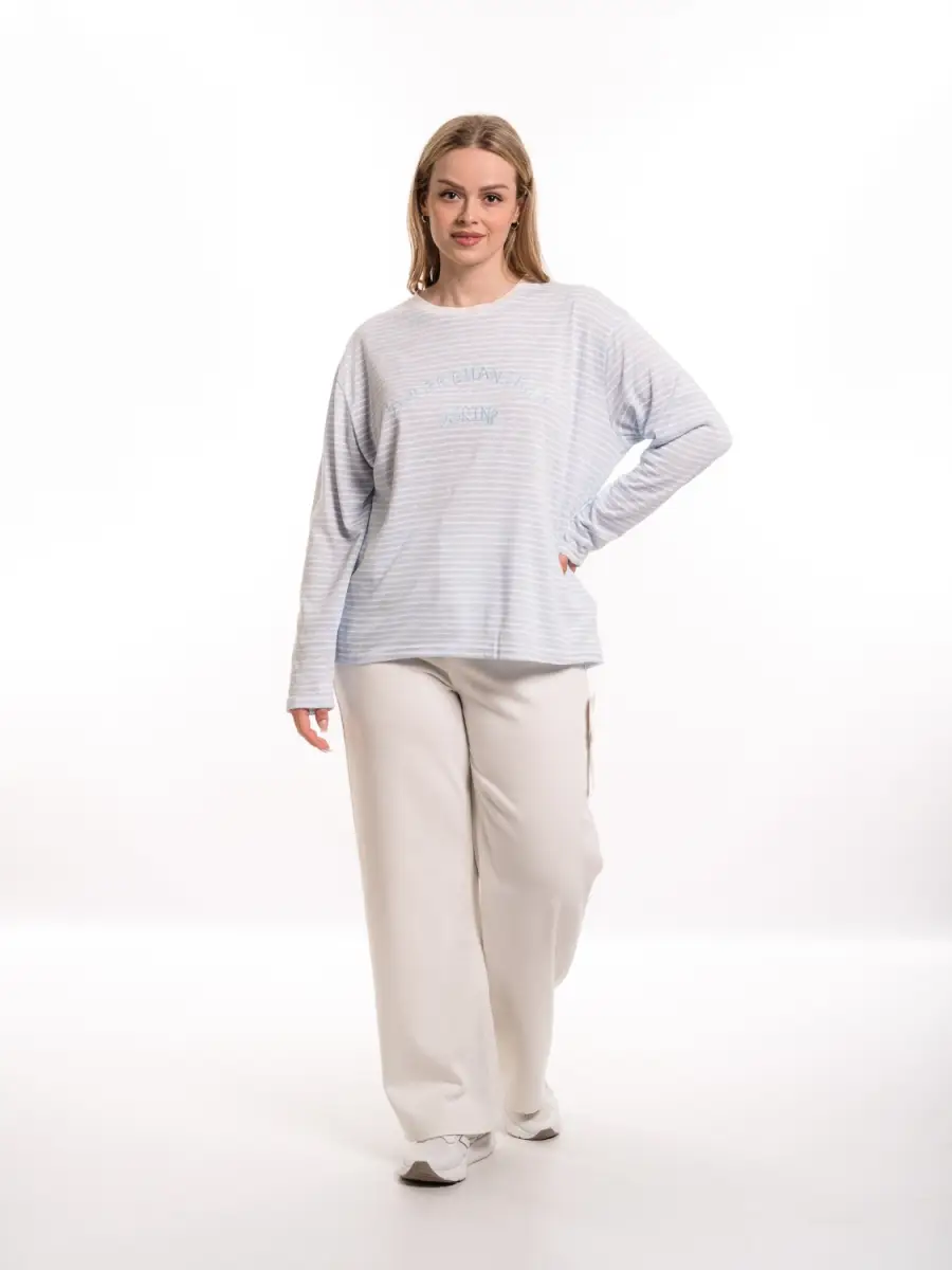 Лонгслив в полоску размер 50- 58, арт. 8925 фото 36