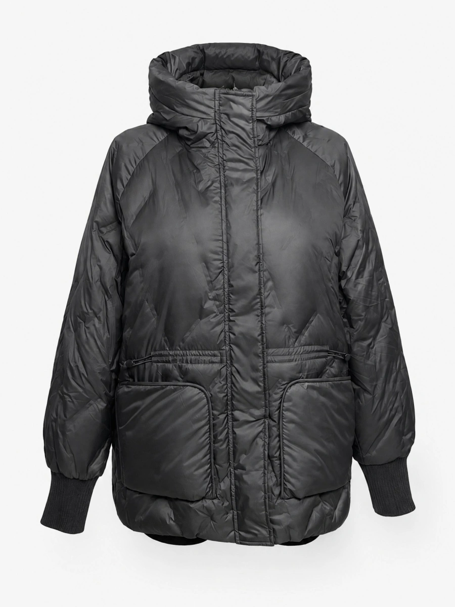 Стёганая пуховая куртка с капюшоном, размеры 50-54 фото 8
