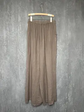Брюки лен 9527 (капучино) Уценка