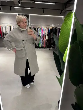 Пальто с сумкой 8835