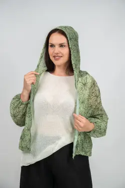 Ветровка-пыльник на молнии 9182 Размер 50-58