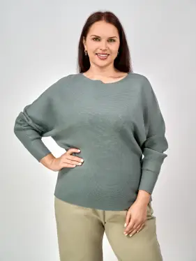 Джемпер в рубчик ЭТТО ПЛЮС 717 Размер 48-58