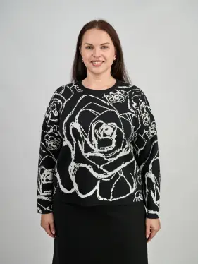 Свитер с круглым горлом ЭттоПлюс 777 Размер 52-58