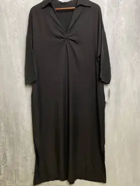 Платье Узел длинное с длинными рукавами