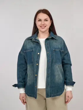 Куртка джинсовая 65227 Размер 48-56