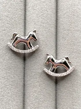 Серьги Лошадки Б0289