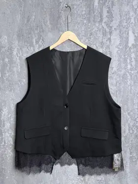 Жилет с кружевом 2131 Размер 50-58