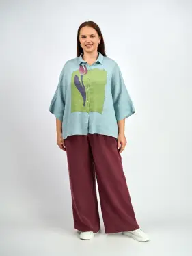 Палаццо лен 25002-2 Размер 54-58