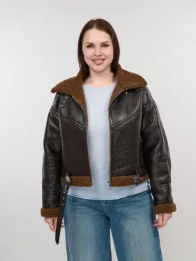 Дубленка авиатор 18907 Размер 50-54