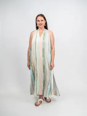 Сарафан в полоску Этто Плюс  0027-1 размер 52- 56