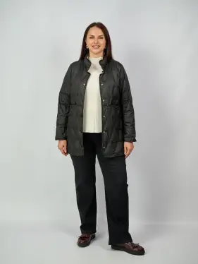 Удлинённая пуховая куртка 90312 Размеры 46-52