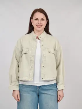 Куртка джинсовая(светлый беж) 88203 Уценка