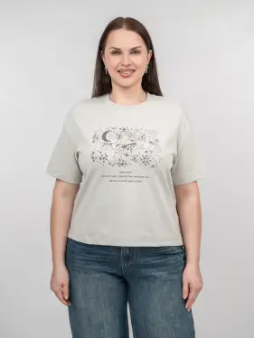 Футболка с принтом 95143 Размер 50-54