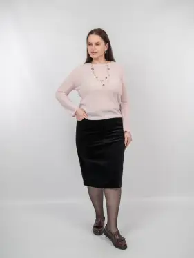 Юбка вельвет 33413 ЭттоПлюс Размеры 50-58