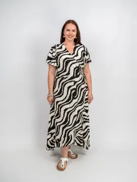 Платье на запахе ЭттоПлюс 044-1 размеры 50- 56