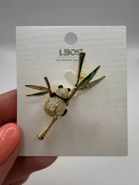 Брошь Панда на ветке 6212442