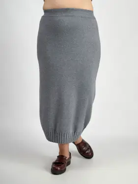 Юбка 665 Размер 50-58 (серый) Уценка