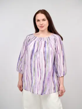 Блуза ЭттоПлюс 34187 Размер 52-58