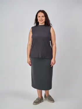 Юбка карандаш с карманами 0013 ЭттоПлюс Размер 52-58