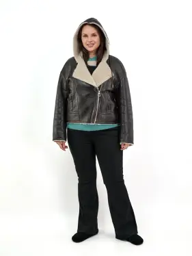 Дубленка авиатор 18926 Размер 50-54