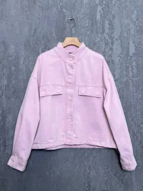 Куртка джинсовая(пудра)88203 Уценка