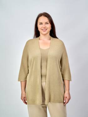 Двойка кардиган и топ Италия 8935 Размер 50-58