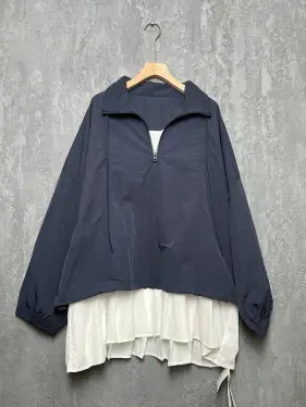 Анорак с вставкой 6152 размер 52- 58