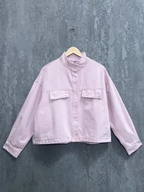 Куртка джинсовая (розовый) 88203 Уценка