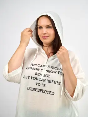 Футболка с капюшоном 8053 Размер 50-58