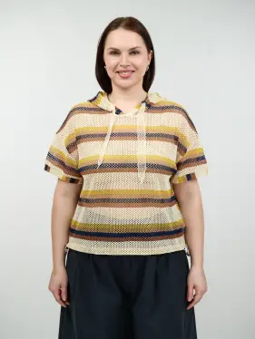 Толстовка сетка с капюшоном 87063 Размер 48-56