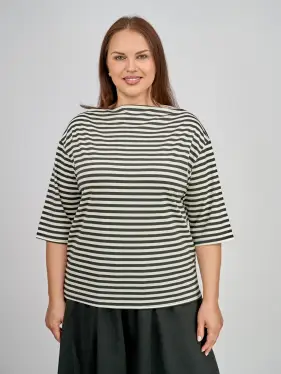 Лонгслив полоска ЭттоПлюс 1711 Размер 50-56