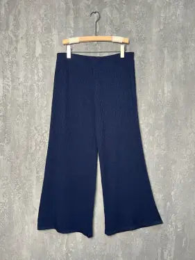 Кюлоты трикотажные 2137 (темно-синий) Уценка