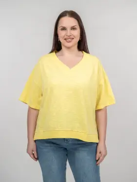 Футболка 039 (желтый, 2) Уценка