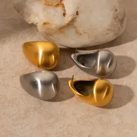 Серьги Капля большая Б0224