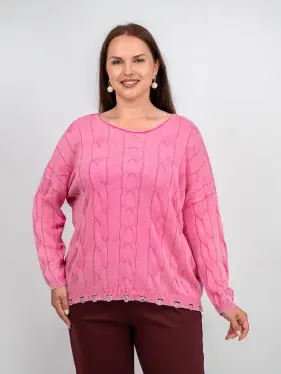 Джемпер 3388 Размер 50-58 (фуксия) Уценка