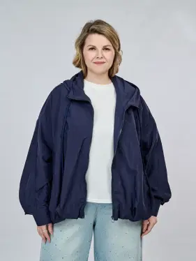 Ветровка облегченная с капюшоном 25185 Размер 52-58