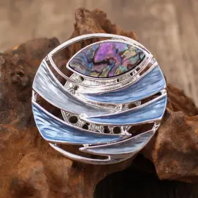 Брошь Перламутр Б0258