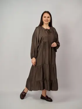 Платье 2261 Размер 50-58 (шоколад) Уценка