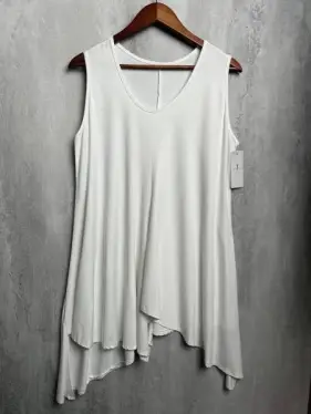 Туника однотонная без рукавов Уценка