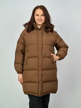 Пуховик А-силуэт 811 Размер 50-56