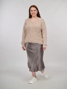 Джемпер Италия косы 3388 Размер 50-58