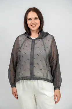 Ветровка-пыльник с принтом 6717