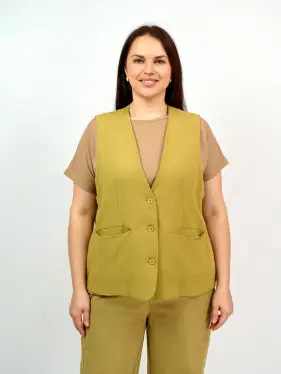 Удлиненный жилет 25018 Размер 50-58