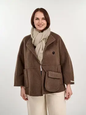 Пальто с сумкой 105 Размер 46-50