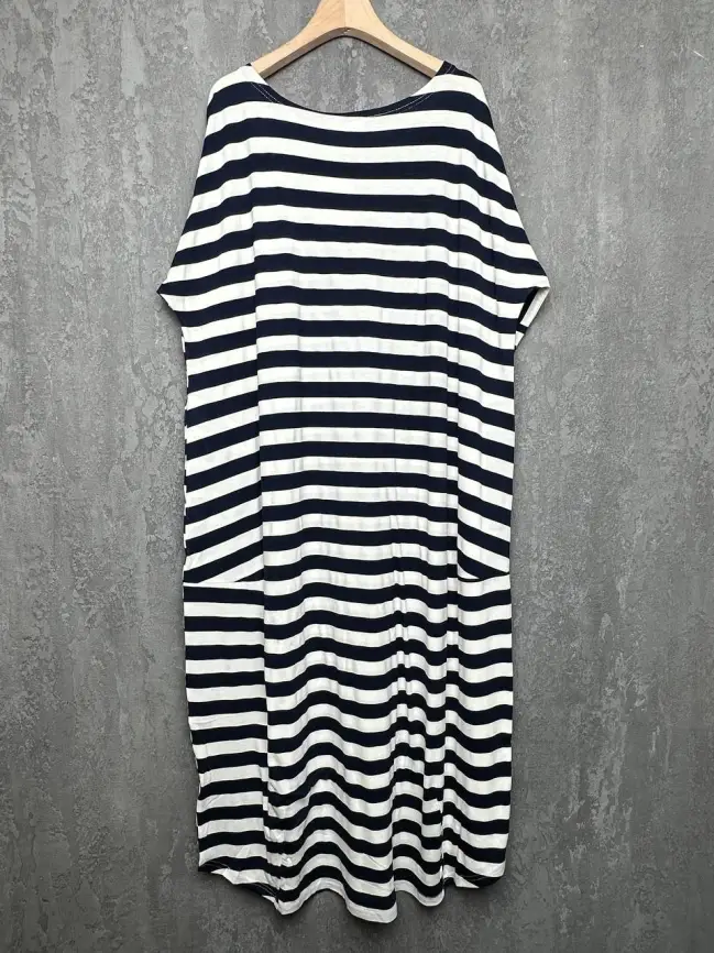 Платье в полоску ЭттоПлюс 0032 размеры 52- 56 фото 28