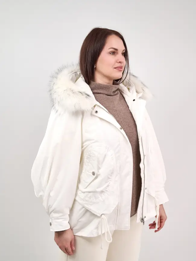 Пуховая куртка "Снежок" 8998 Размер 48-54 фото 5