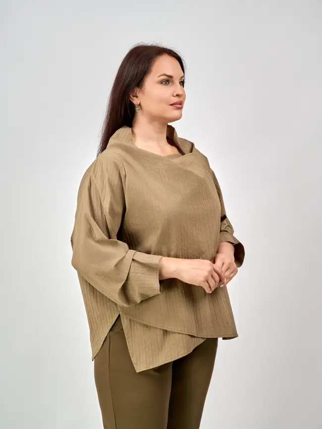 Блуза 33491 ЭттоПлюс Размер 50-58 фото 16
