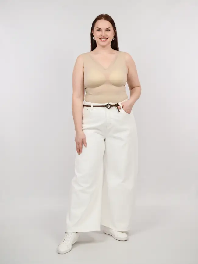 Топ-майка с чашками 1551 Размер 46-54 фото 27