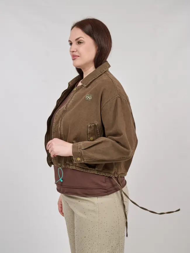 Куртка джинсовая  88111 Размер 48-56 фото 5