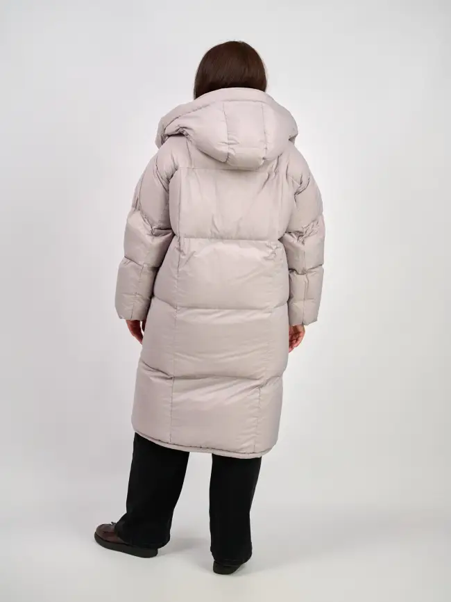 Пуховое пальто 2332 Размер 50-54 фото 7